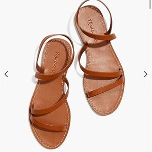 Madewell - The Boardwalk Anklet-Strap Sandal in Brown Leather